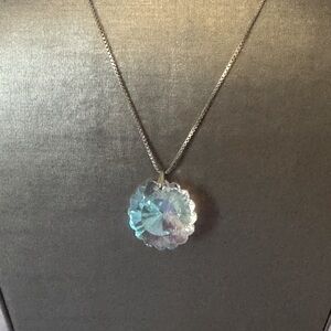 🎉 5 for $25 sterling silver chain with Crystal diamond pendant